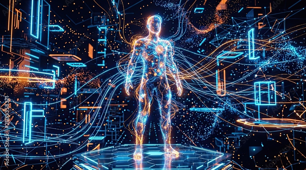 Fototapeta premium abstract futuristic background