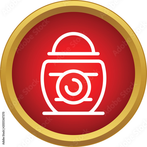 Konstfotografi Abstract droid icon representing futuristic technology