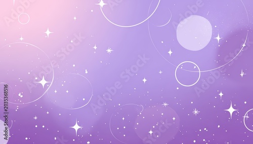 Pastel Pink to Purple Gradient with Sparkling Circles for Dreamy Decorative Fantasy Background Design

