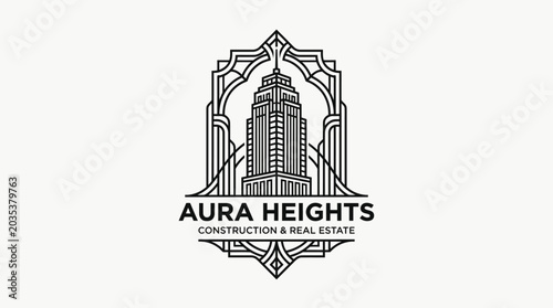 Aura Heights Construction Logo.