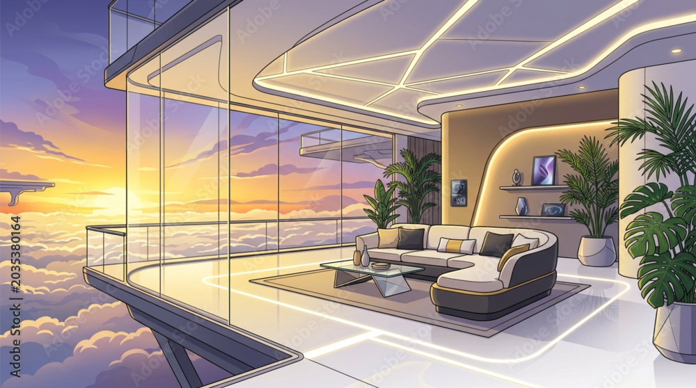 Fototapeta premium Premium Fantasy Architecture Graphic