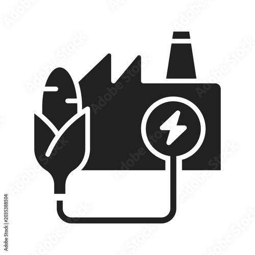 Tableau sur toile Biomass Plant Icon
