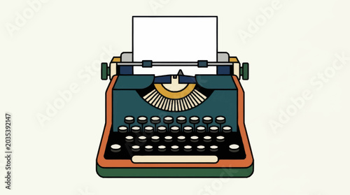 Canvastavla Vintage Typewriter Machine Writing Device.