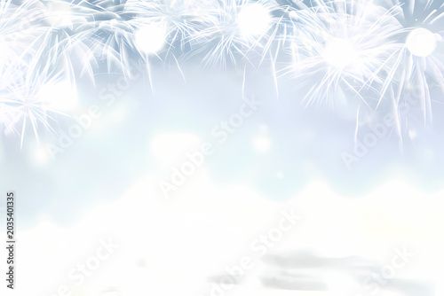 Winter Christmas snowflake background illustration holiday card design with snow and ice