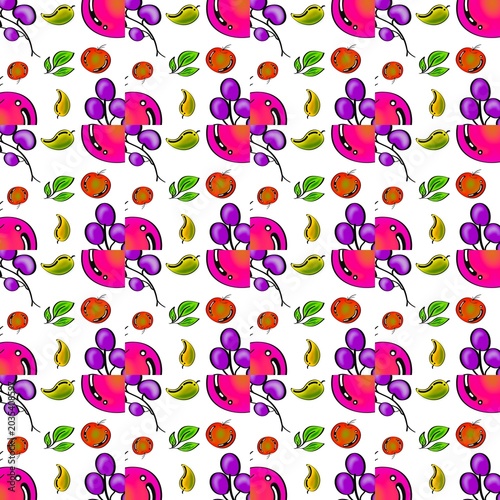 seamless pattern with children