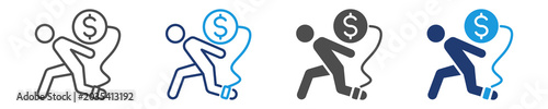 liability icon set multiple style
