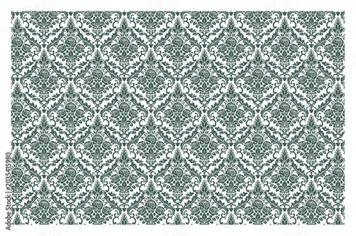 Classic patterns on white background