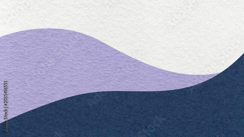 Abstract white, light violet, dark blue texture paper background, wavy layers. Wave pattern with copy space for banner