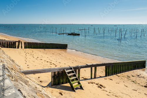 Schilderij op canvas Traditional Fish Trap on Arcachon Bay
