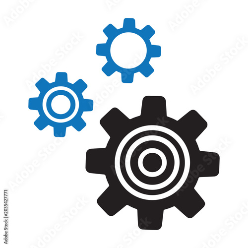 Gear icon set vector, cogwheel icons, settings icon vector illustration