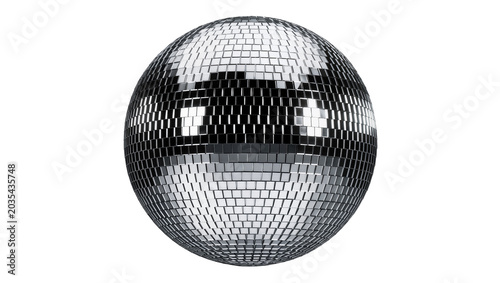 Bild auf Leinwand Sparkling disco ball with reflective mirrored squares