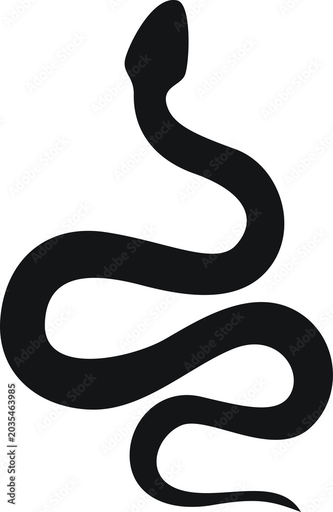 Fototapeta premium silhouette snake