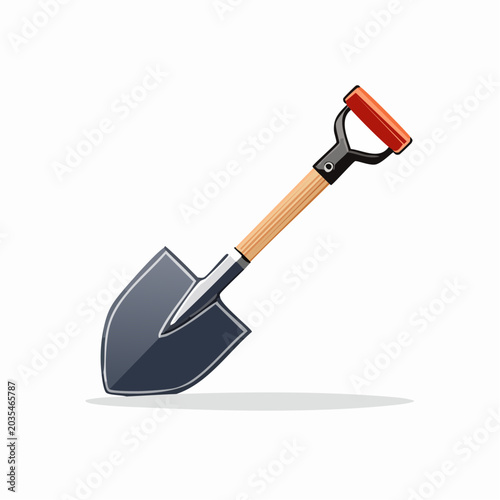 Illustration of a Garden Shovel