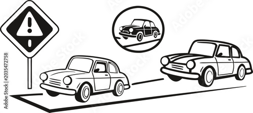 Road Traffic Accident Scene Vector Collection – Car Crash, Collision & Safety Illustrations Set