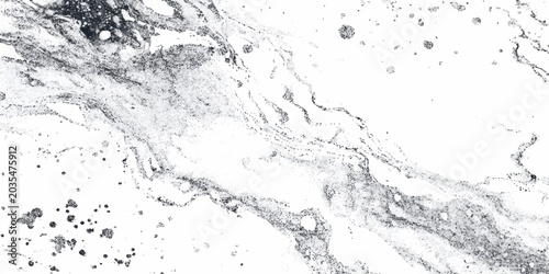 Tableau sur toile Water splash background with clean clear blue liquid droplets bubbles and flowin