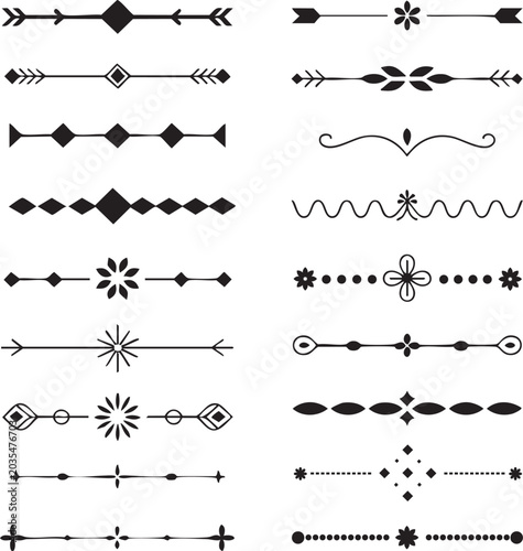 set of decorative elements for design