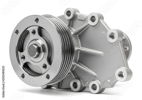 Close-up of a metal wheel bearing unit