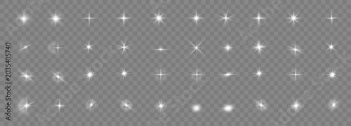 Photos Bright Magic Spark Vector PNG With Glowing Star Shine Flash Beam Glitter And Tra