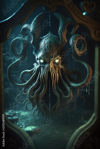 Cthulhu from a game environment, monster
