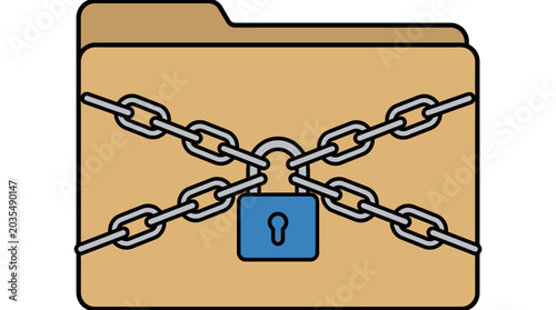 Locked Folder with Chains
