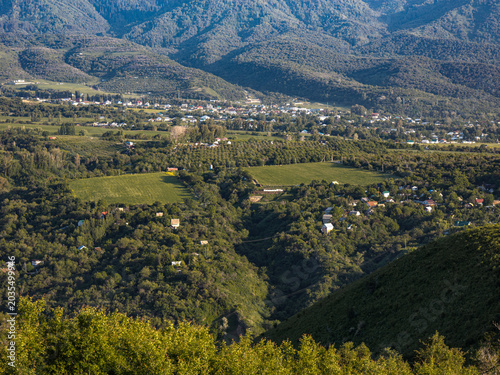 view of the valley of the mountains
