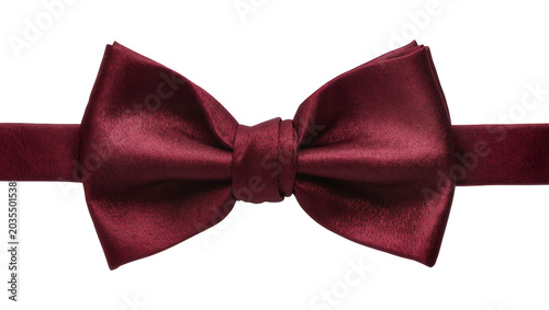 фотографія Burgundy Satin Bow Tie Accessory