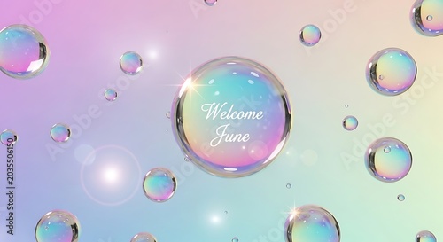 Bubble with text happy birthday celebration background.