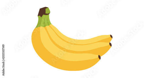 Bunch of Yellow Ripe Bananas.