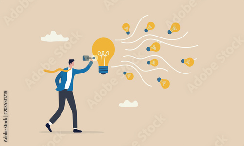 Foto Business to company problem or innovation and strategy to win business success c