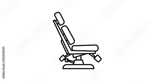 Tableau sur toile Reclining Chair with Adjustable Headrest.