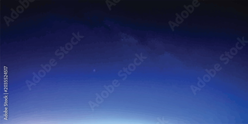 Bild auf Leinwand Clear night sky with visible stars and faint galaxy milky way deep space outer s