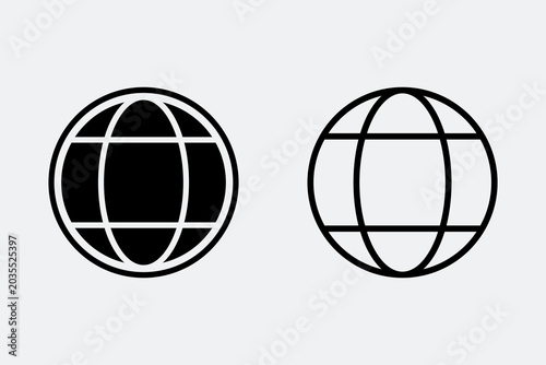 Abstract Globe Icon Vector