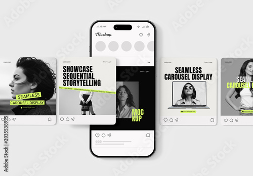 Carousel Social Media Post Mockup