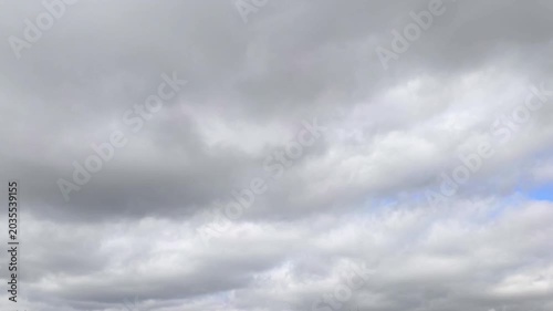The sky have been covered by little dark clouds