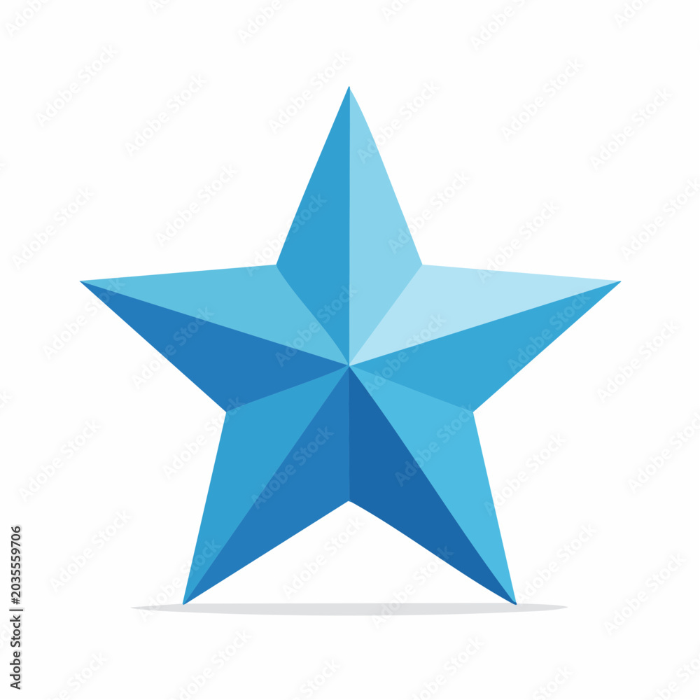 Obraz premium Blue Star Icon