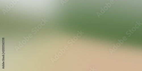 Abstract blurred gradient background with soft transition from beige to light green. Smooth defocused surface for creative design web banner or presentation slide display backdrop.