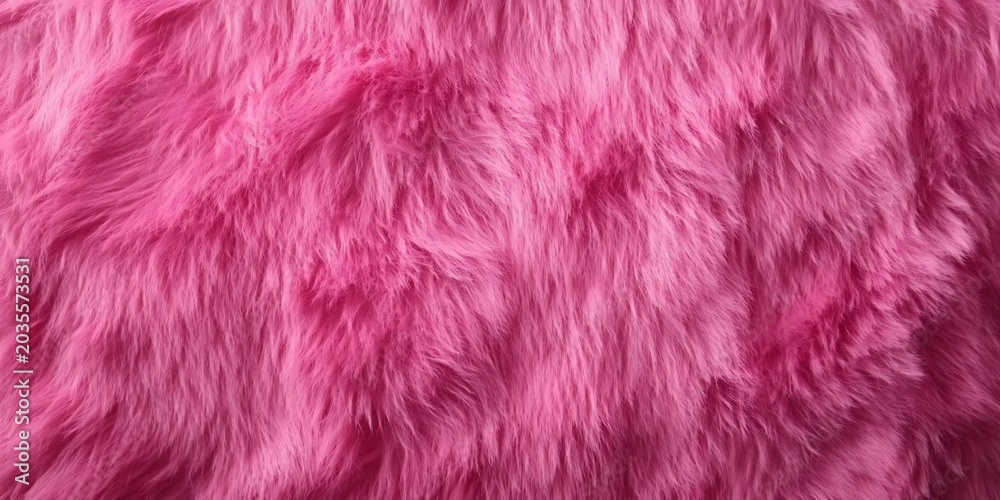Fototapeta premium Close up of soft fuzzy pink plush fabric texture background.