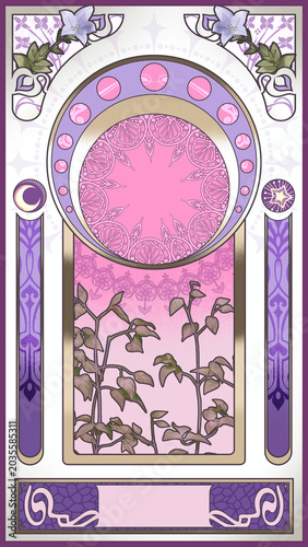frame with flowers