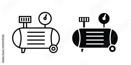 Tableau sur toile Compressor icon. Symbols for websites