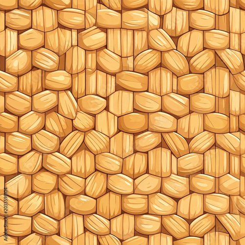 Closeup of rice grains texture.