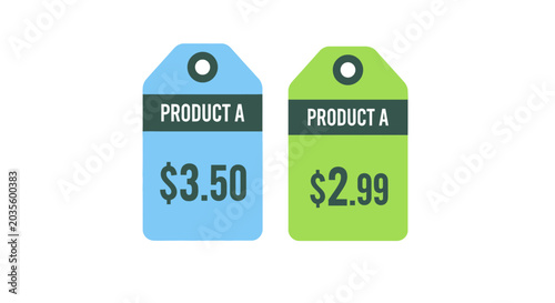 Product a Price Tag Icon Set