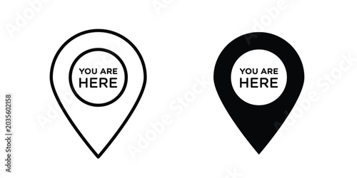 You are here pointer icon