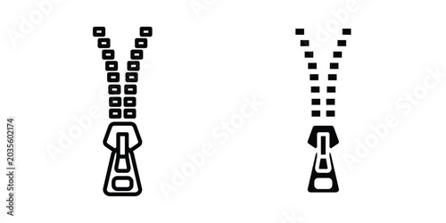Bild auf Leinwand Zip icon