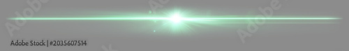 Soft Green Horizontal Lens Flare Overlay on Gray Background

