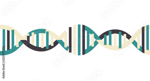 Foto DNA Helix Vector Illustration