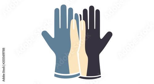 Photos Rubber Cleaning Gloves Vector Illustration
