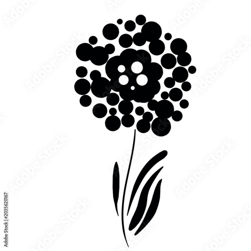 Floral silhouette art line. Flowers roses in continuous line drawing style. Border with tropical flower. Minimalist black linear sketch. Trendy vector illustration isolated. Contour frame for design.