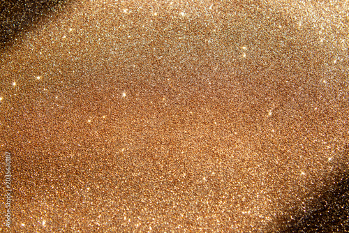Tableau sur toile Gold glitter background with sparkling shimmer and luxurious metallic texture fo