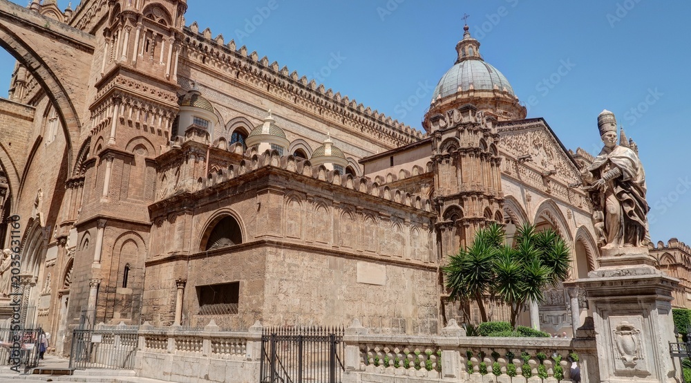 Obraz premium Cathédrale de Palerme, Palerme, Sicile, Italie