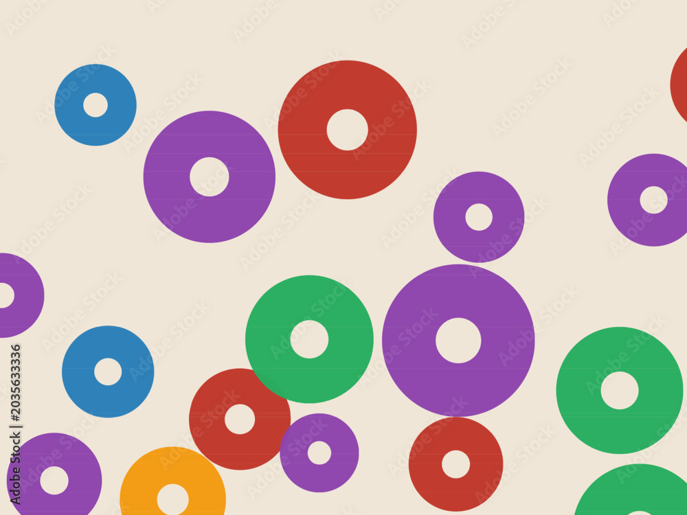 Fototapeta premium Modern Ring Dots Pattern Abstract Background